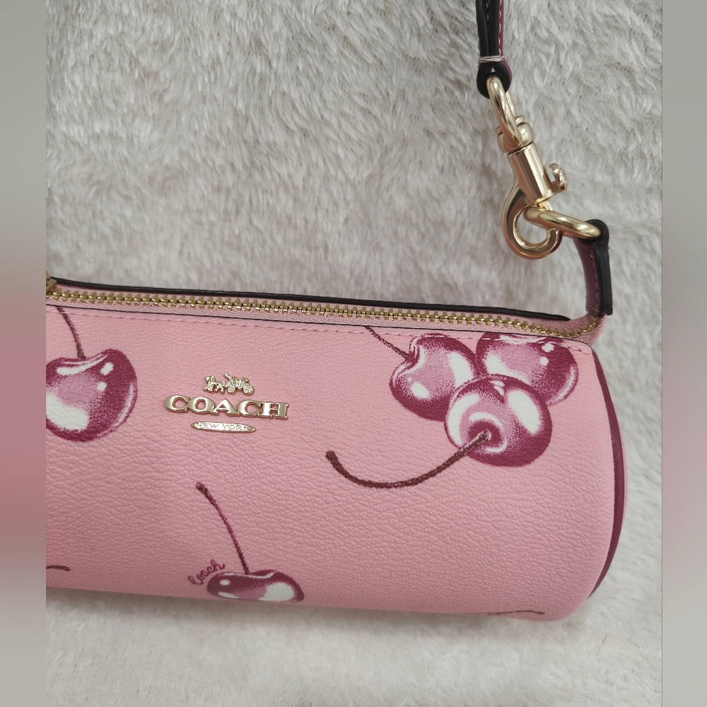 🍒Nolita Barrel Bag With Cherry Print - Picture 10 of 12